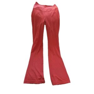 Lululemon Pants Womens Small Orange Groove Super High Rise Flare Nulu‎ Yoga Sz 4